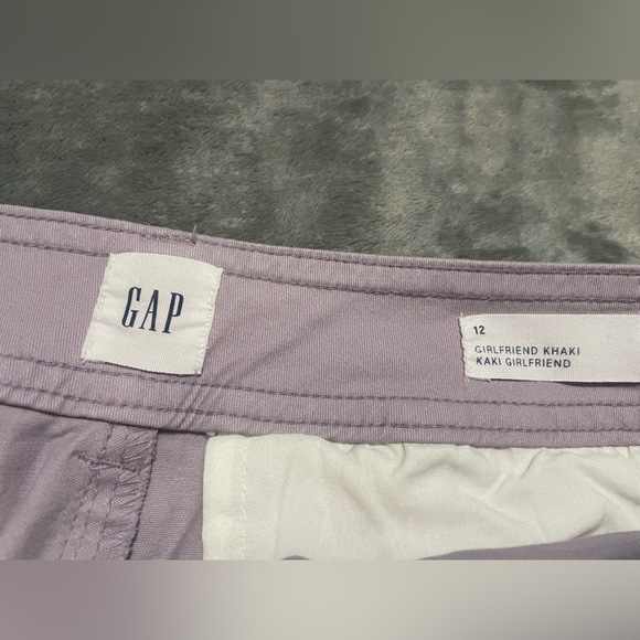 GAP Girlfriend khaki wide leg pants, lavender purple size 12 - Picture 5 of 6